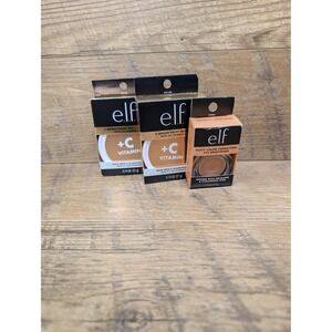 e.l.f C-Bright Putty Primer Vitamin C Sheer x2 Eye Brightener Medium Tan Lot 3‎